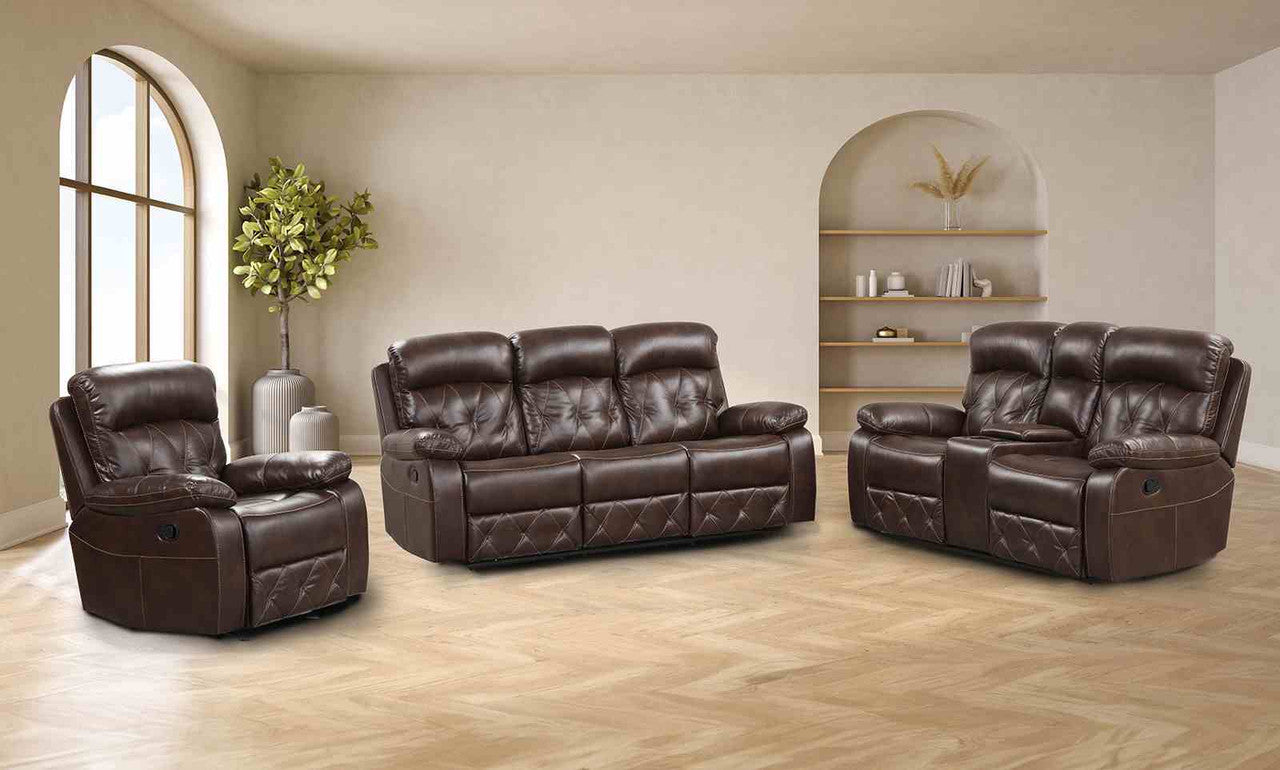 Osias Brown Glider Recliner