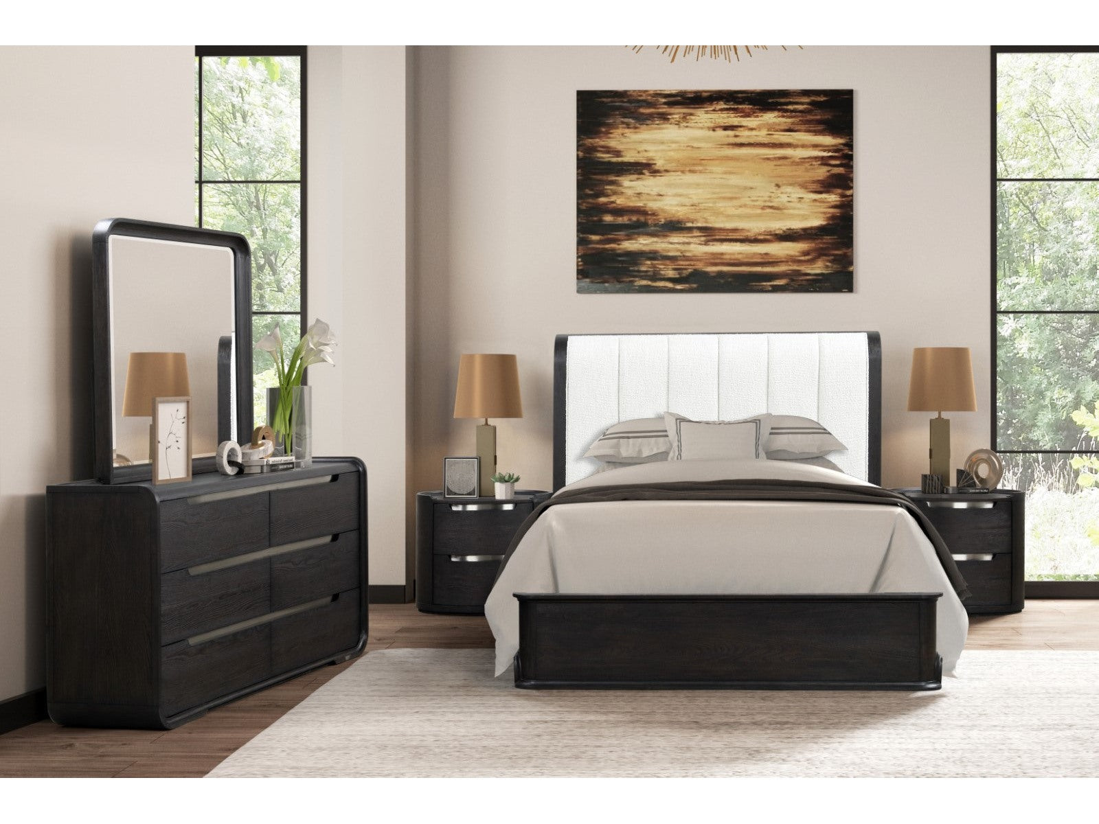Osterley Black Queen 4 Piece Bedroom Set