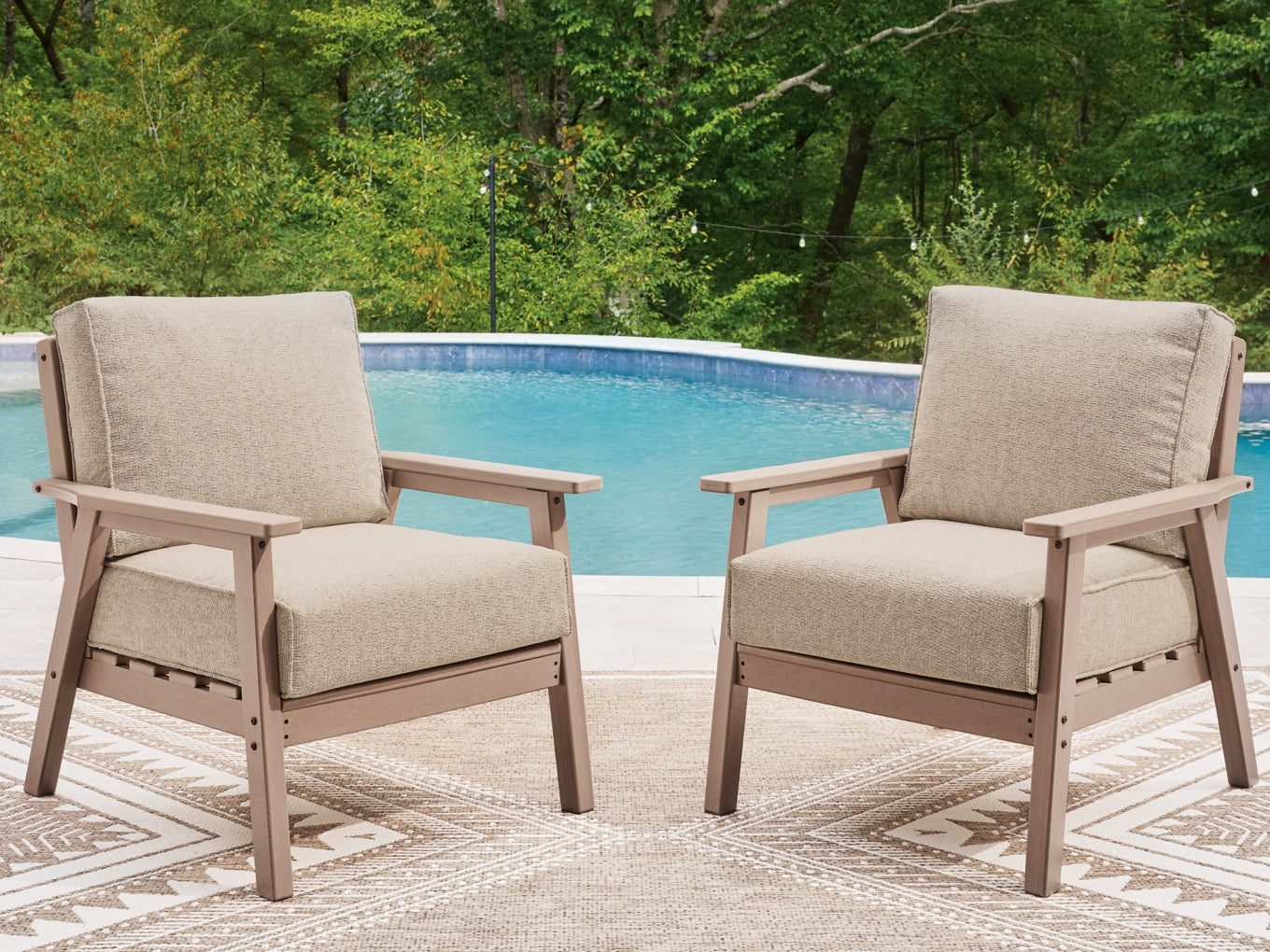 Cliffs Beach Lounge Chair w/Cushion (2/CN)