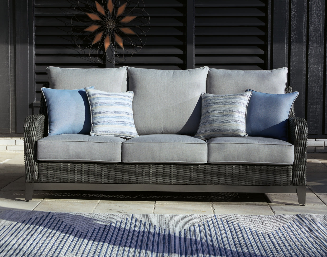 Elite Park Outdoor Sofa with 2 Lounge Chairs