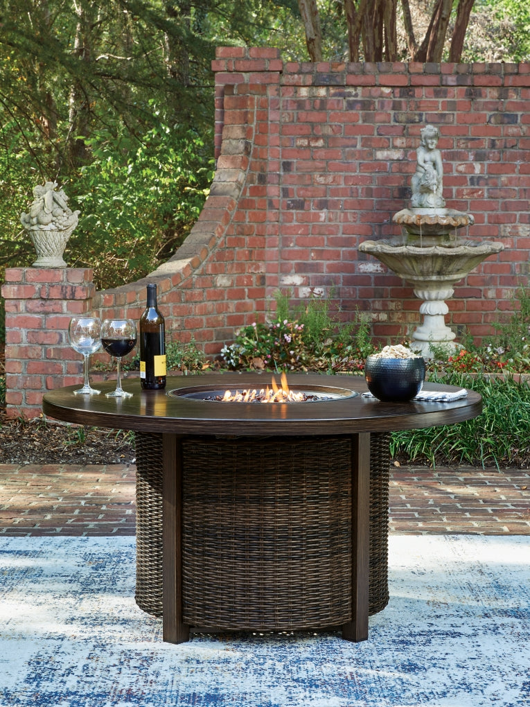 Drakes Beach Round Fire Pit Table