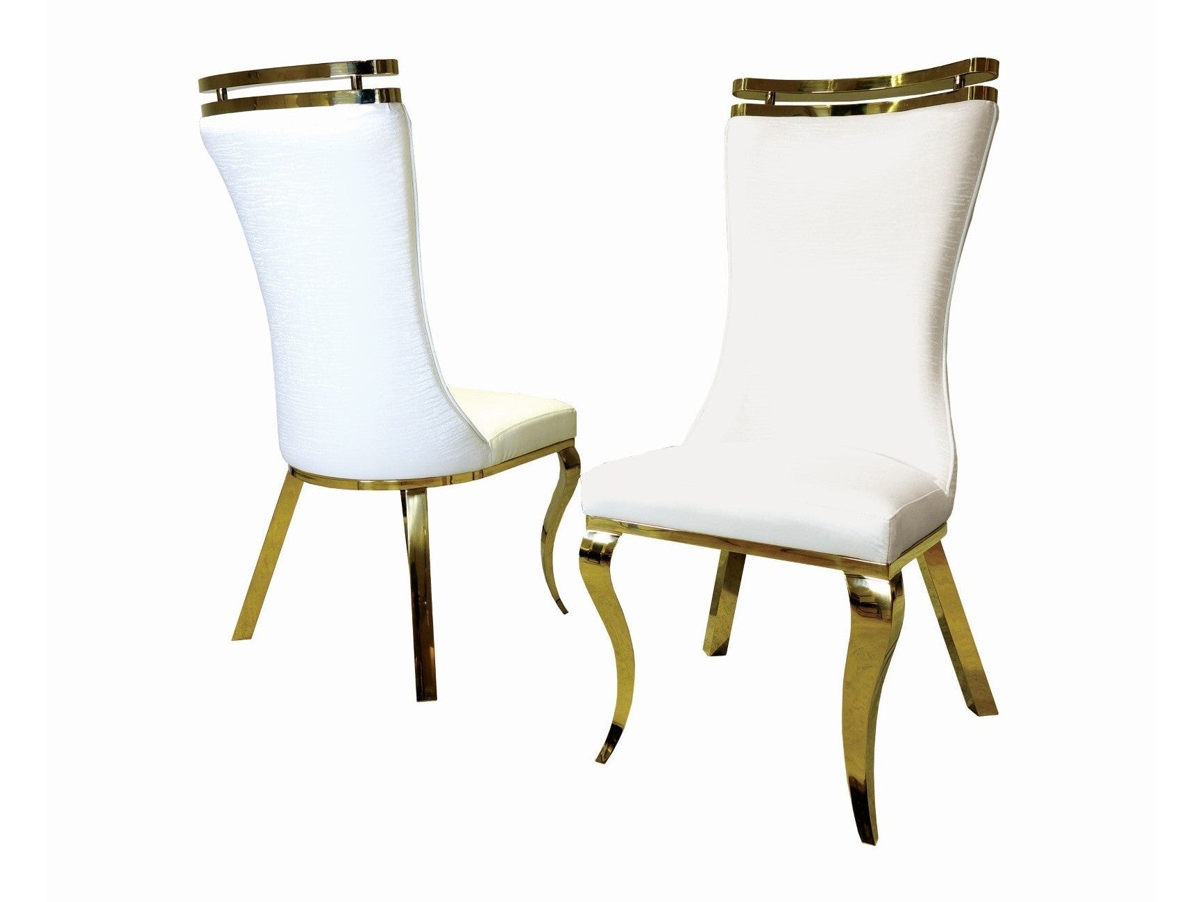 Palazzo Gold/White Chair (Set of 2)