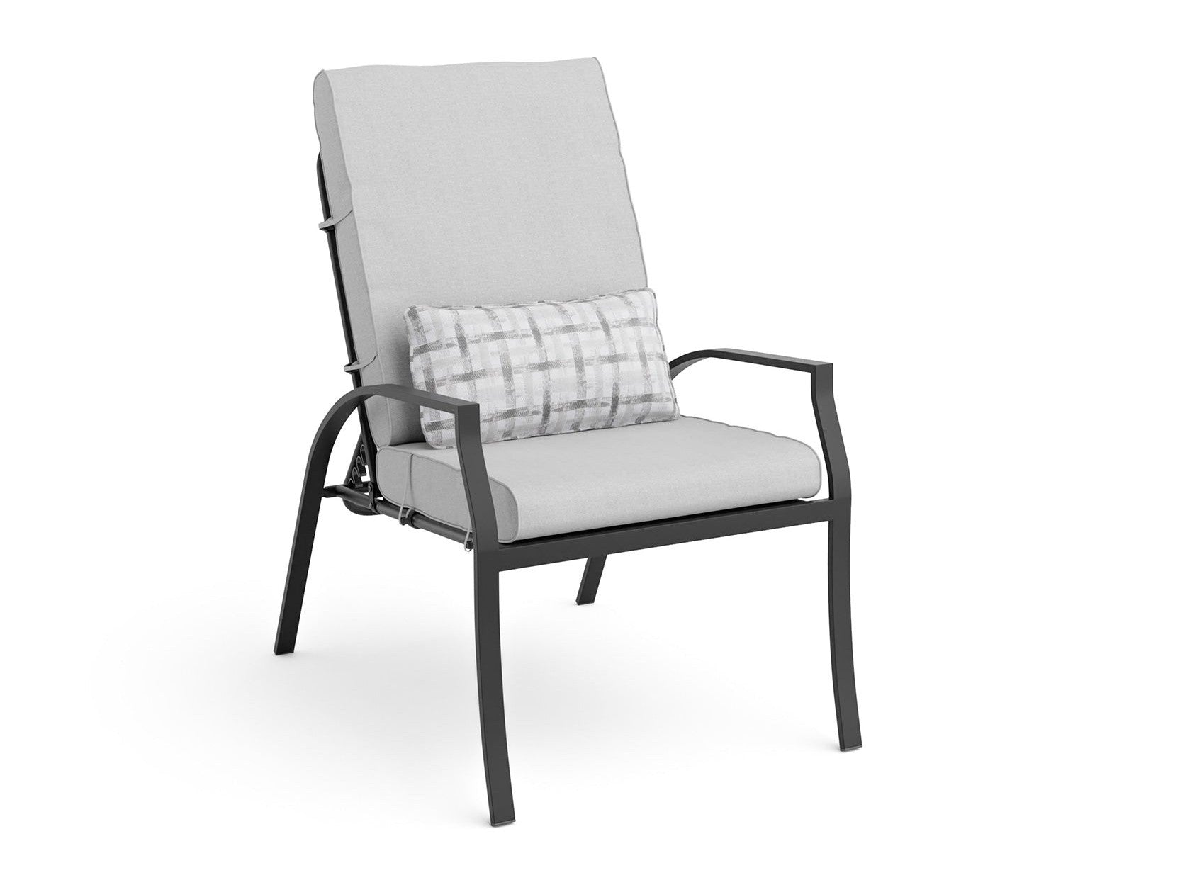 Palma Black/Gray Outdoor Dining Chair