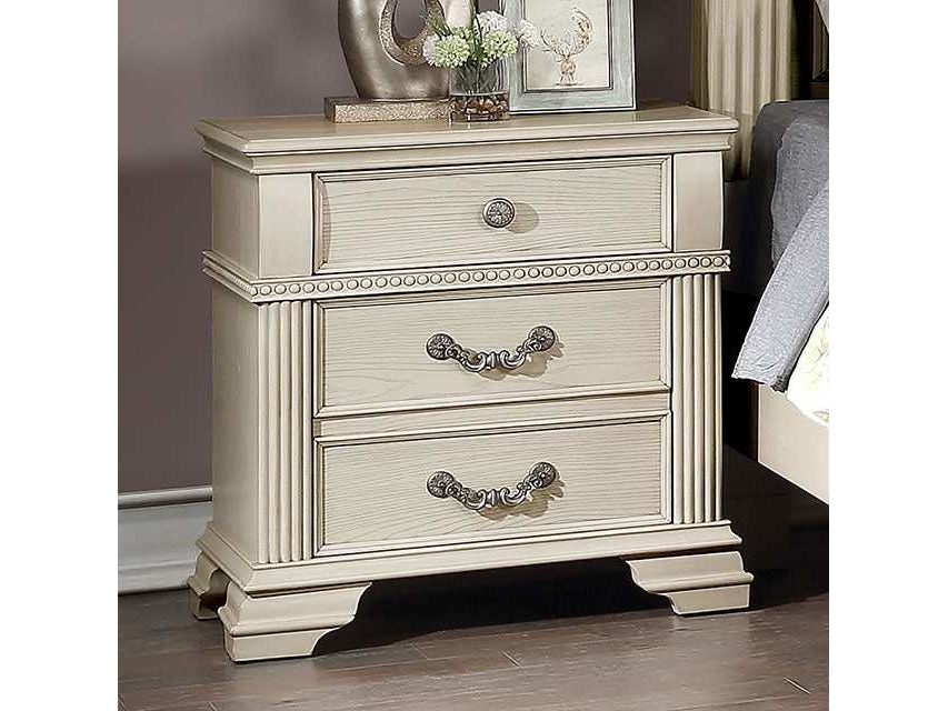 Pamphilos Antique White Nightstand