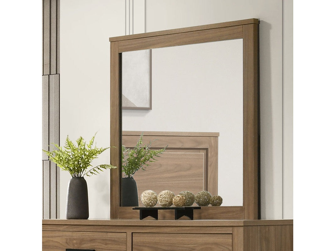 Panelli Walnut Mirror