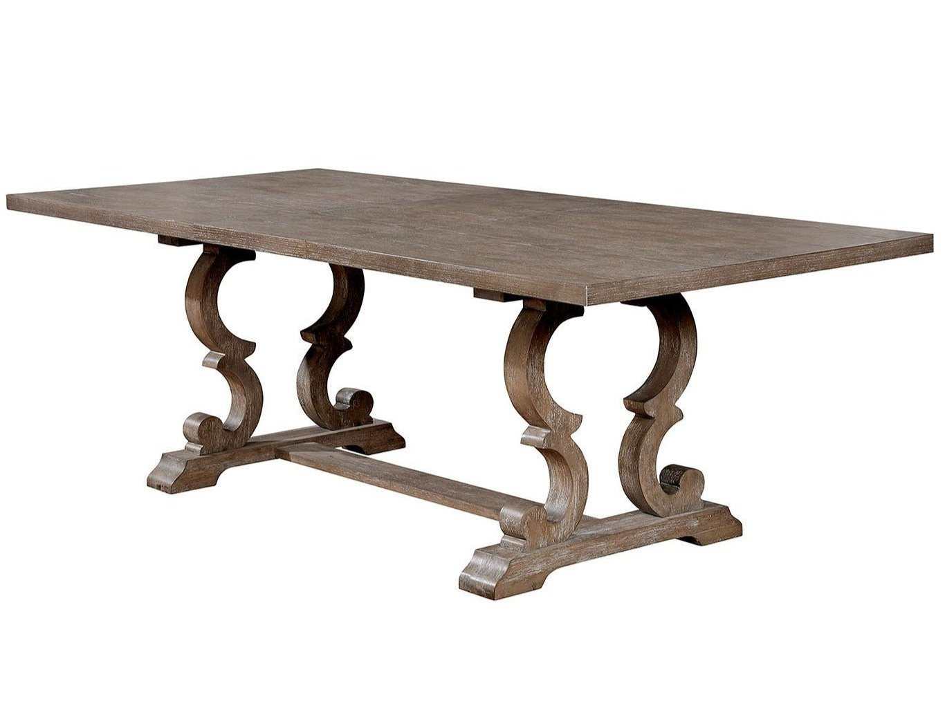 Patience Rustic Natural Tone & Beige Dining Table