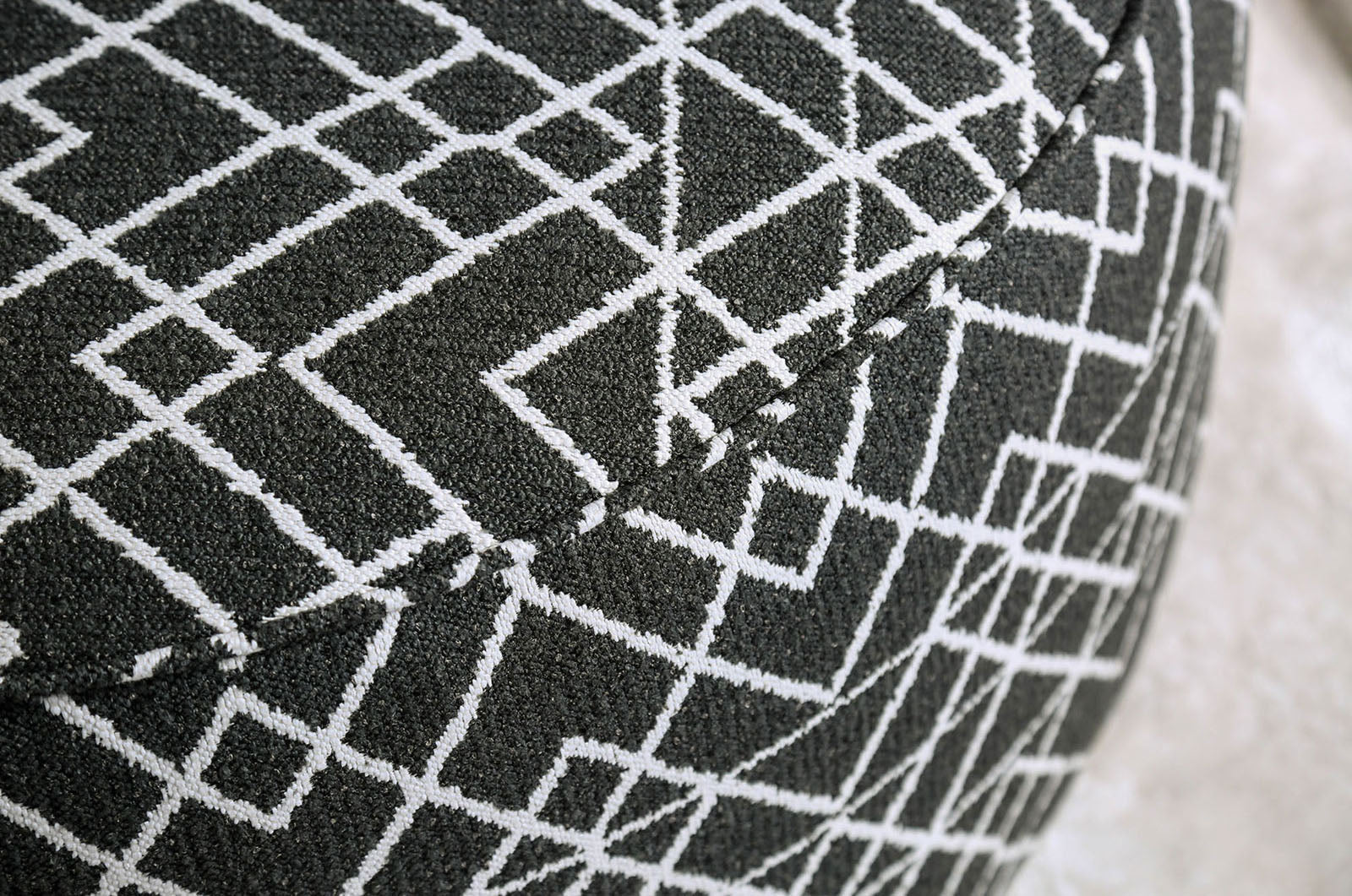 Patricia Black/Pattern Ottoman