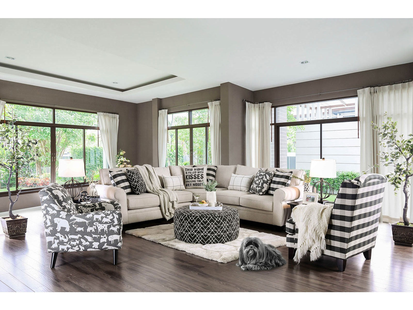 Patricia Ivory Sectional