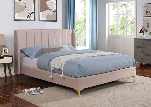 Pearl Light Pink Full Bed
