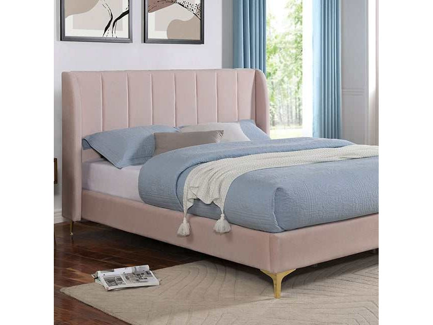 Pearl Light Pink Queen Bed
