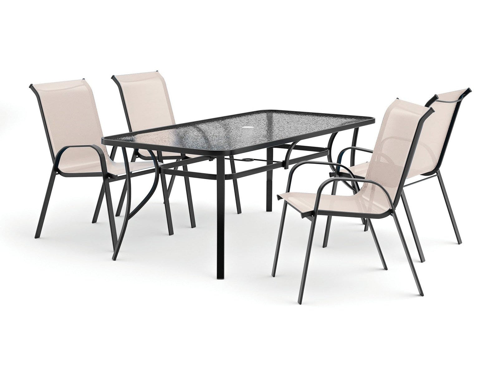 Pierro Beige 5 Pc. Outdoor Dining Set