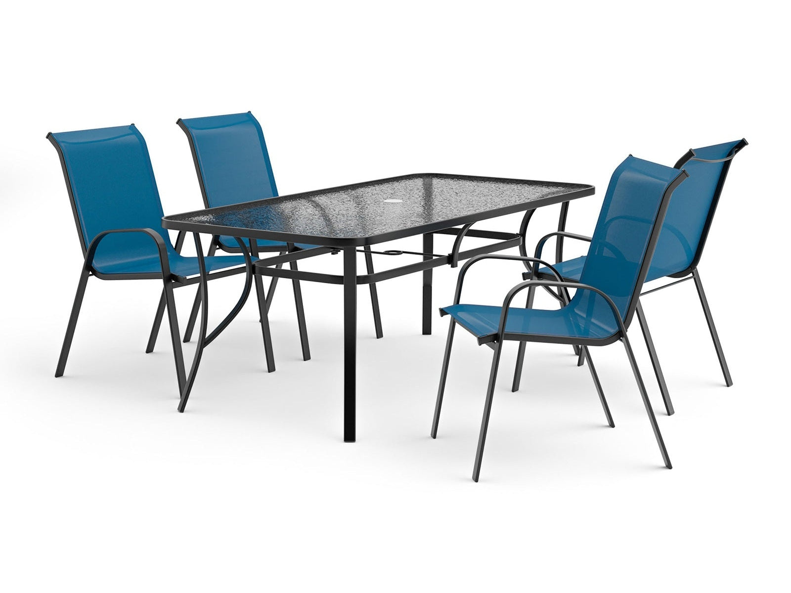 Pierro Blue 5 Pc. Outdoor Dining Set