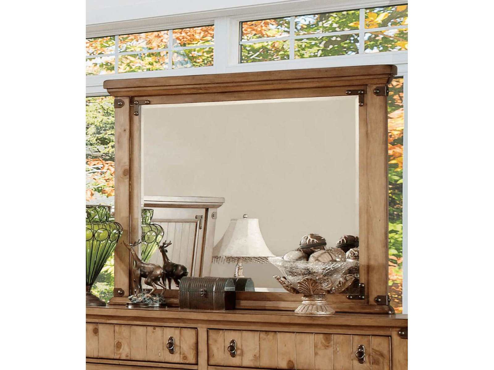 Pioneer Weathered Elm Mirror