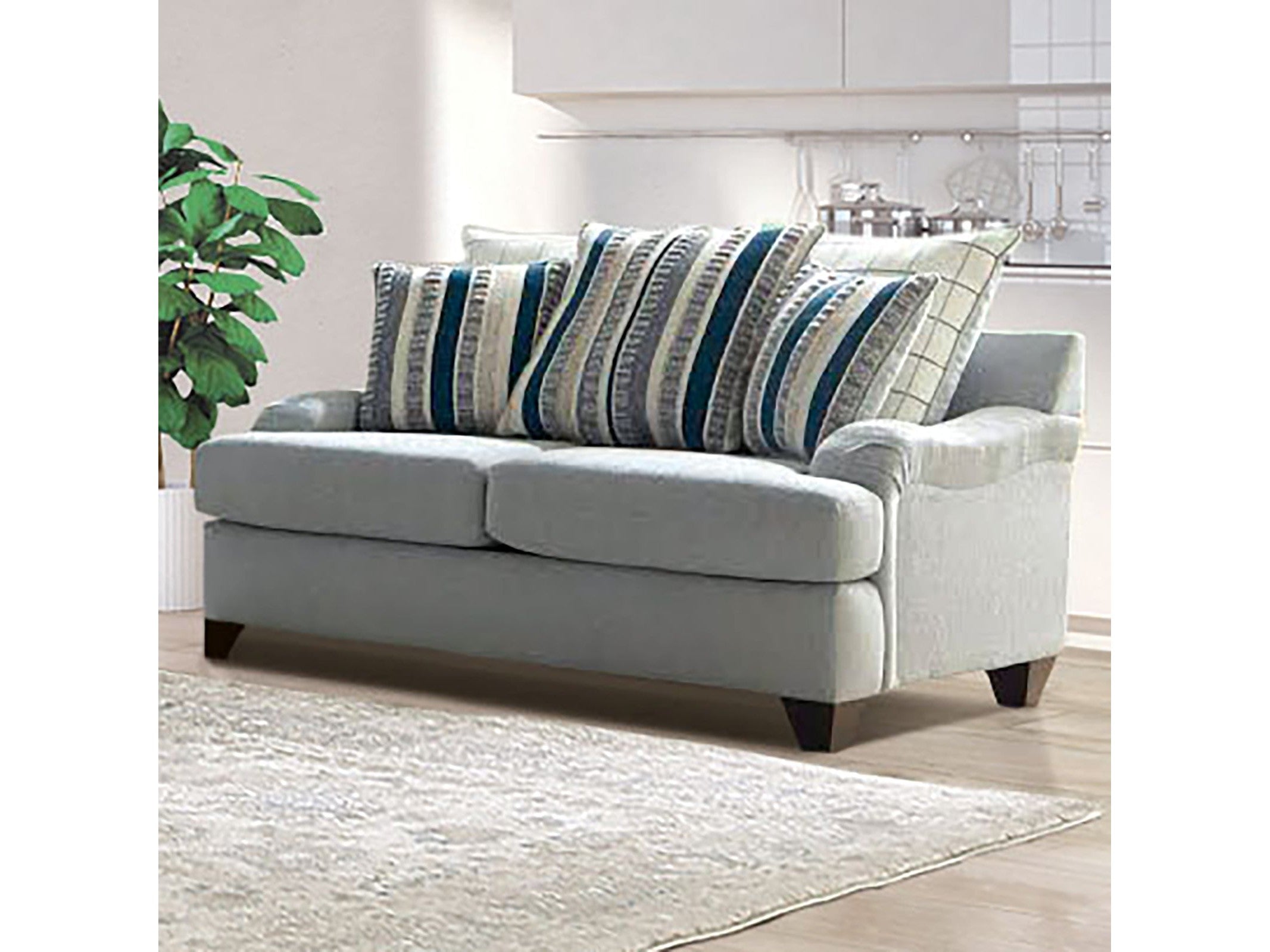 Plaistow Gray Loveseat