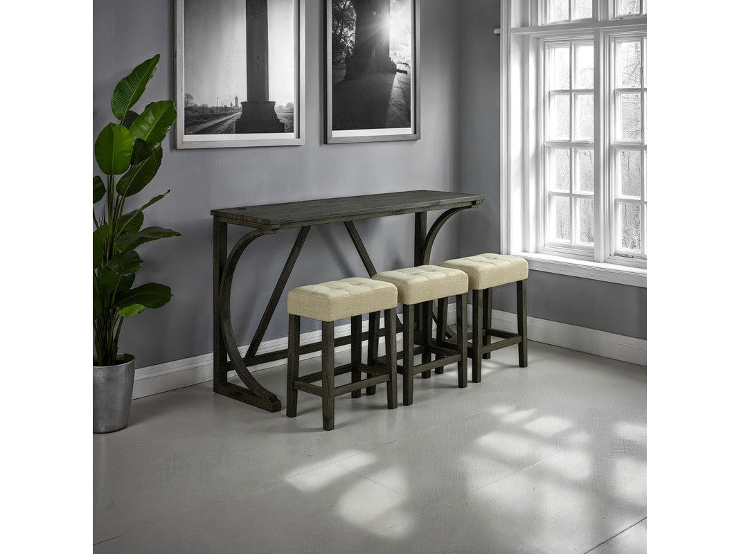 Ptolema Brown/Beige 4 Pc. Counter Ht. Table Set