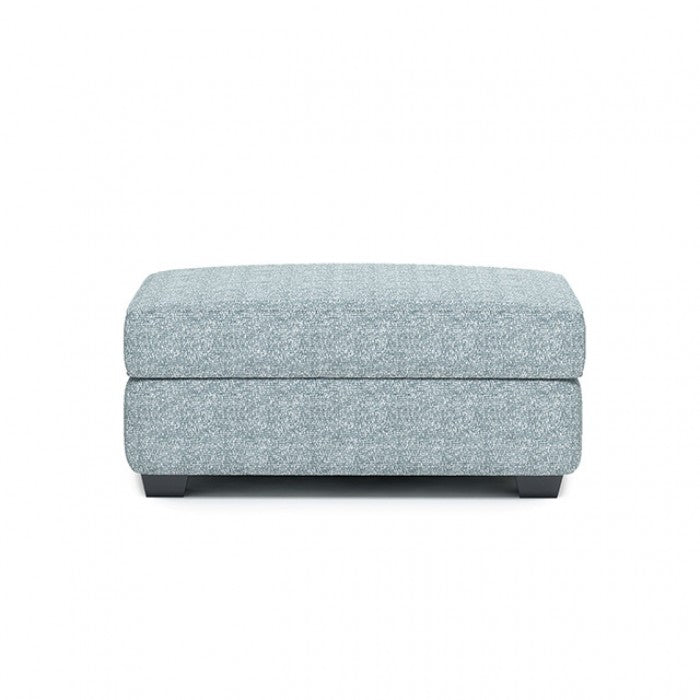 Queensbury Teal Ottoman