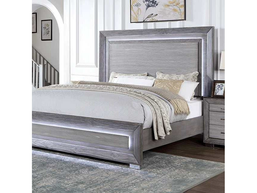 Raiden Gray California King Bed