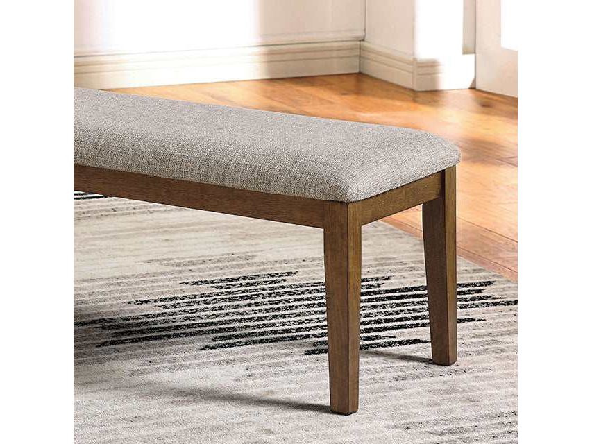 Rapidview Walnut/Light Gray Bench