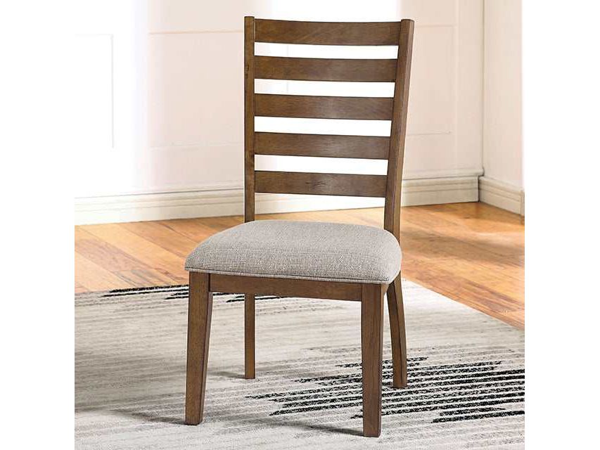 Rapidview Walnut/Light Gray Side Chair (Set of 2)