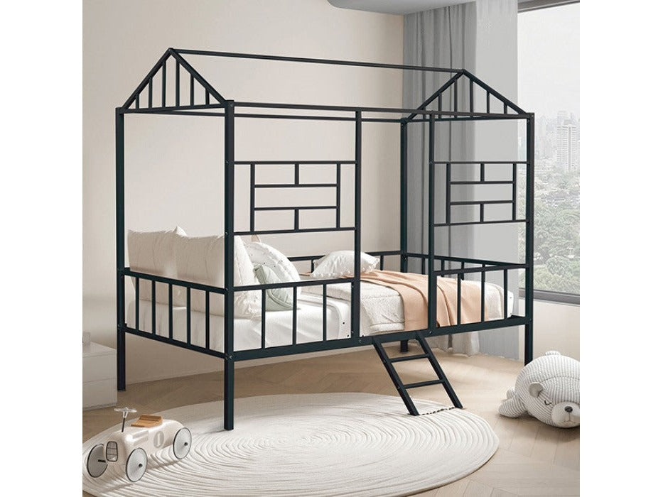 Rhonda Black Twin Bunk Bed
