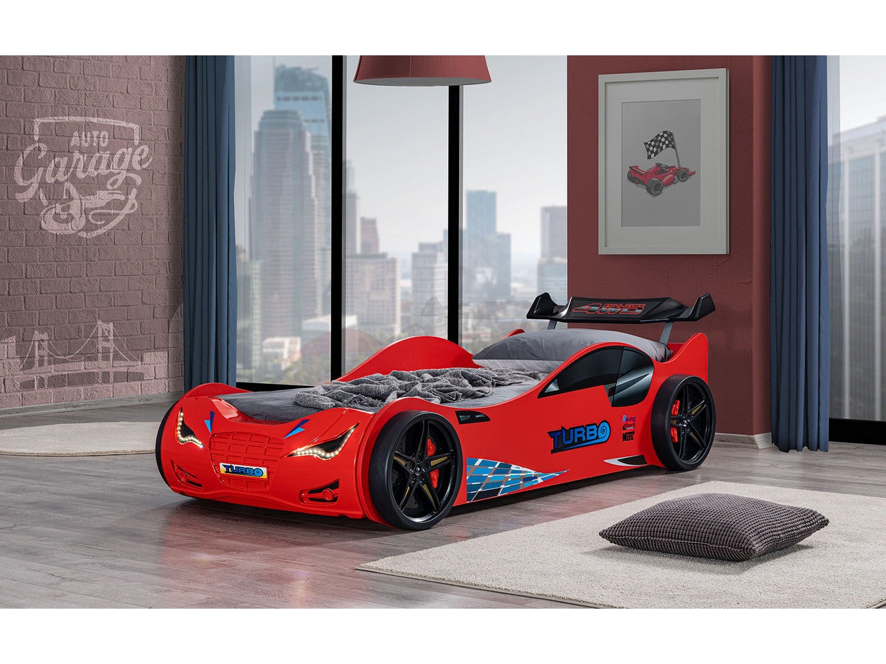Roadstar Red Car Bed
