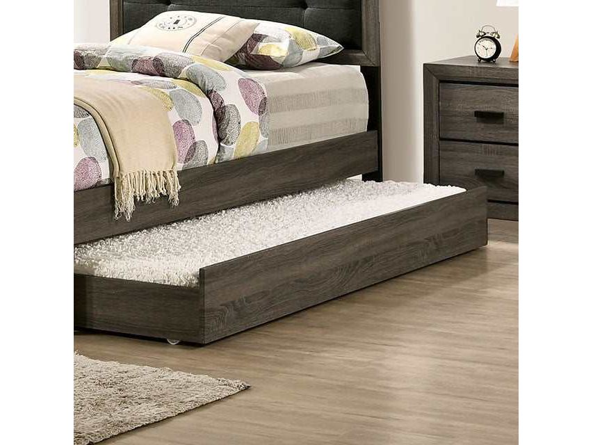 Roanne Gray Trundle Or Drawer, 4PCs Concealed Panel