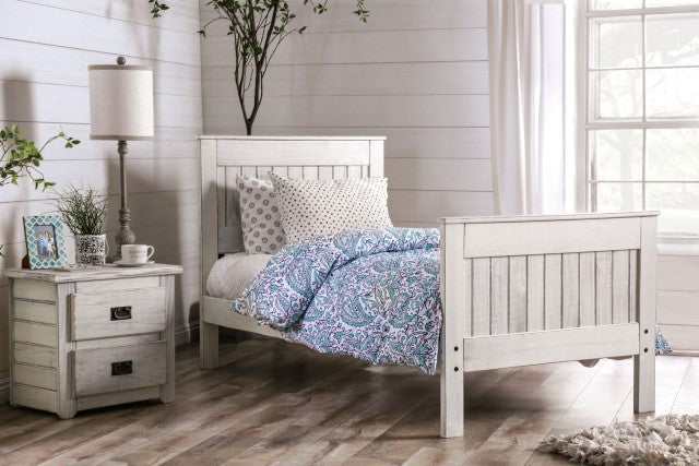 Rockwall Weathered White Full Bed