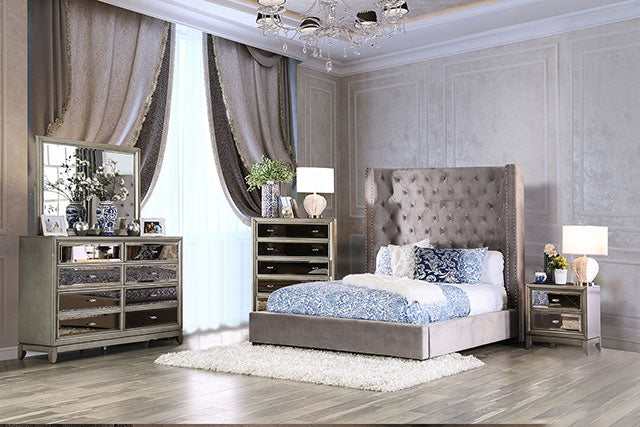 Rosabelle Gray Queen Bed