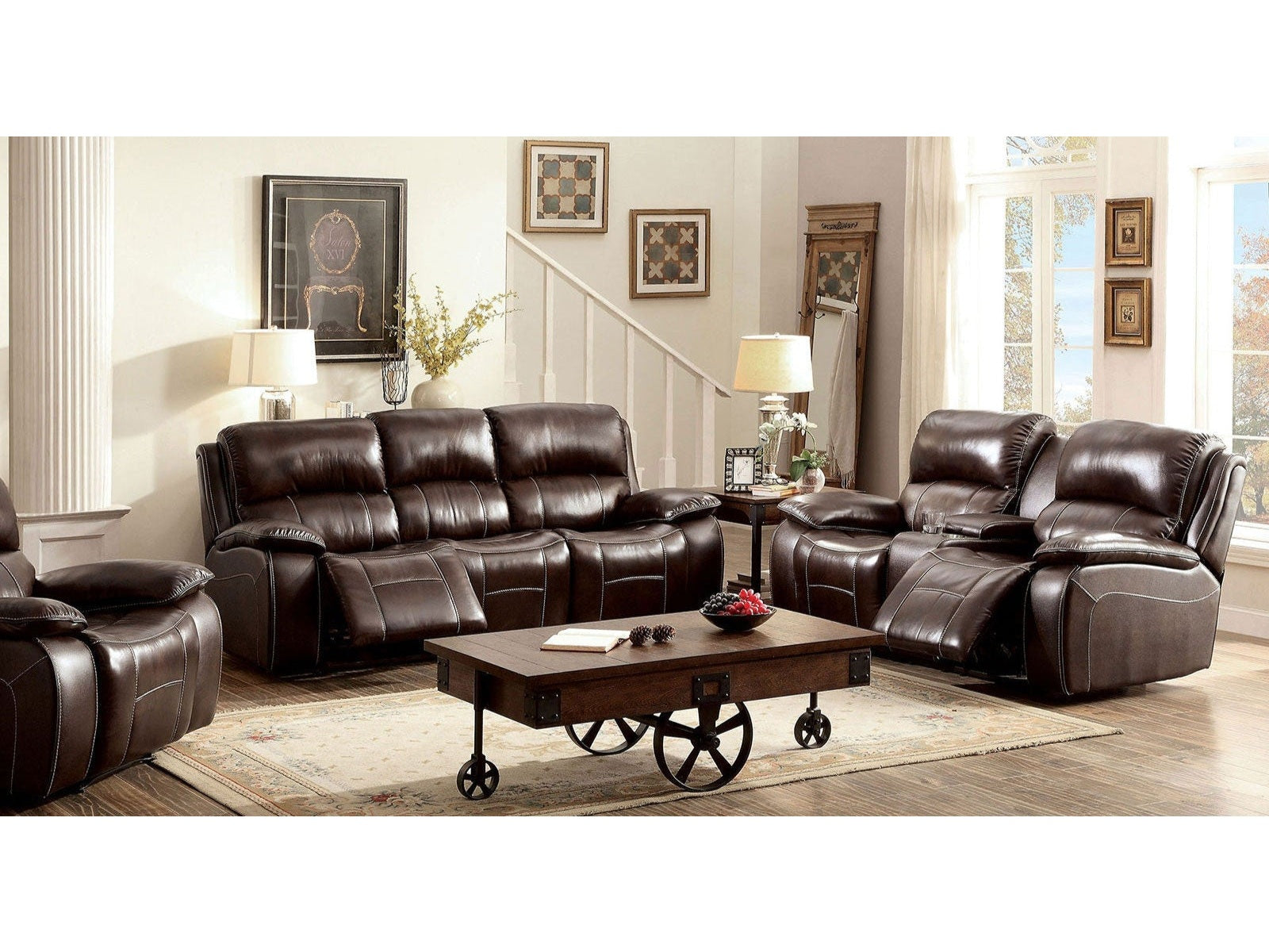Ruth Brown Sofa & Love Seat & Chair