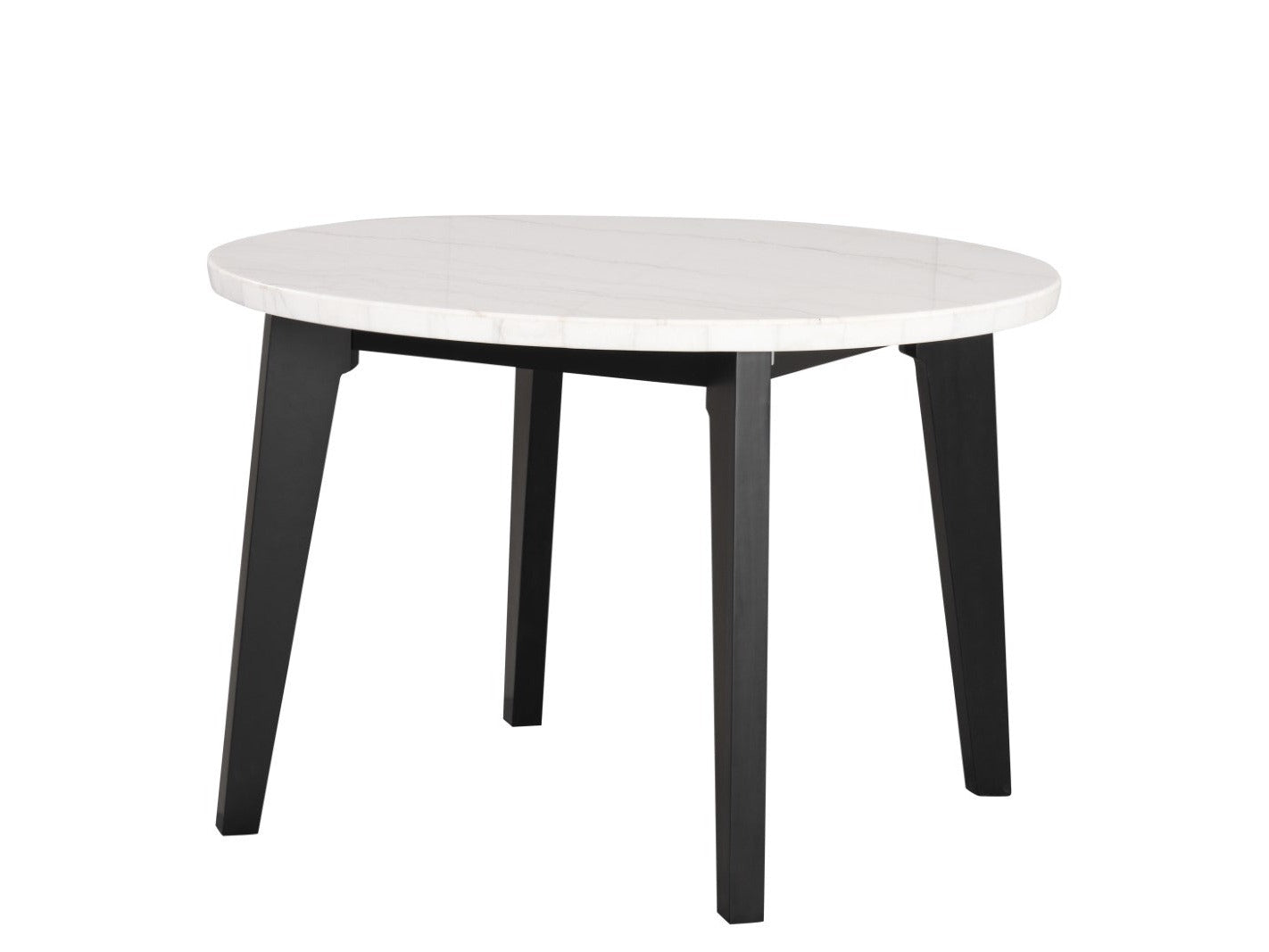 Sabro Black & White Round Counter Ht. Dining Room Table