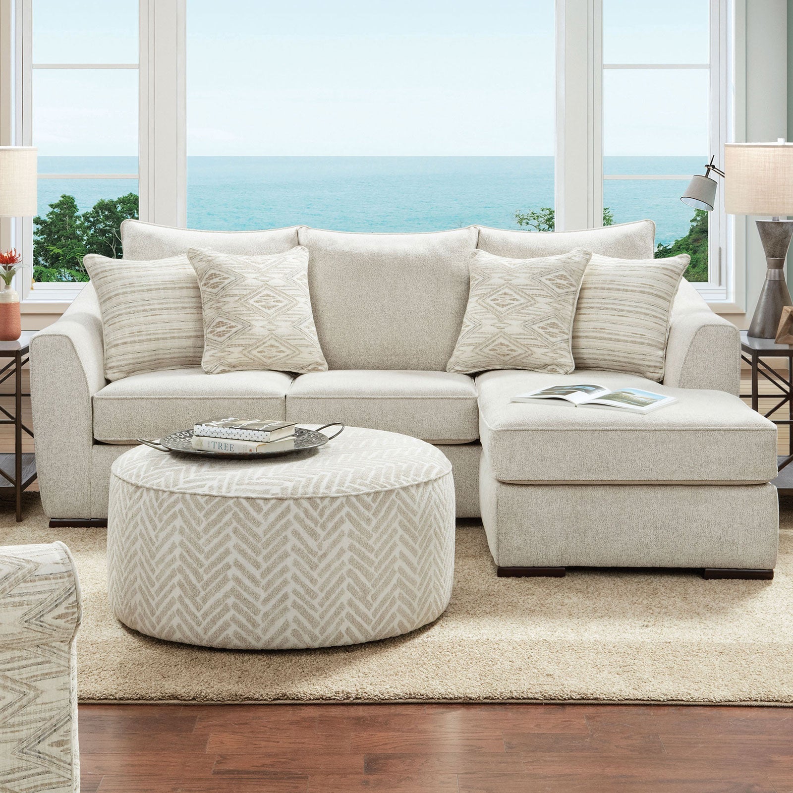 Saltney Line Multi Ottoman