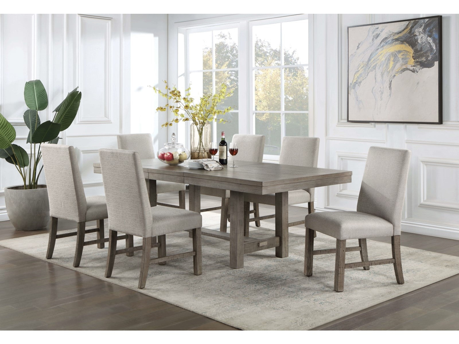 San Antonio Grey 7 Pc. Dining Room Set
