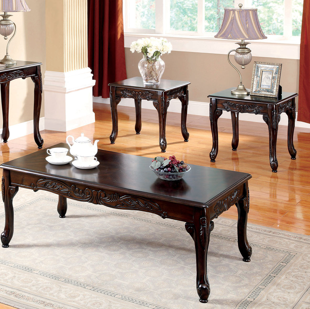 San Roque Brown/Espresso/Dark Cherry Loveseat