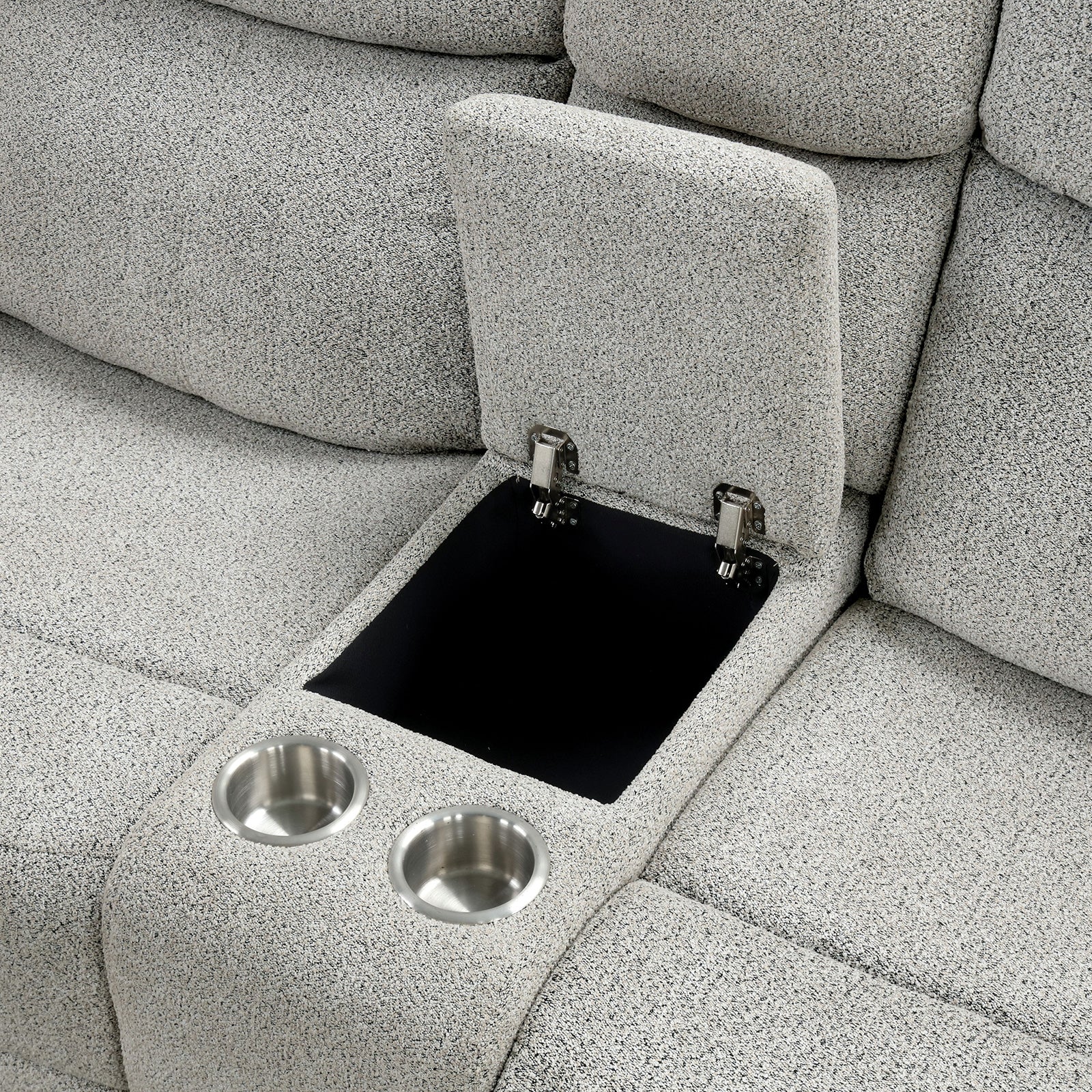 Sandbach Light Gray Reclining Loveseat