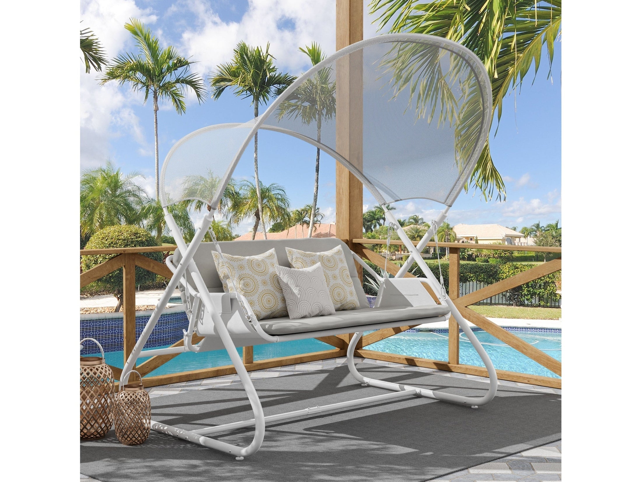 Sandor White Outdoor Chair