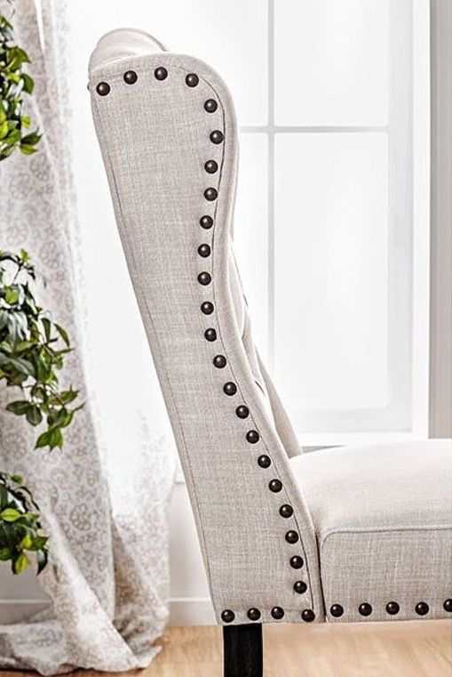 Sania III Antique Black & Beige 2 Seater Dining Bench
