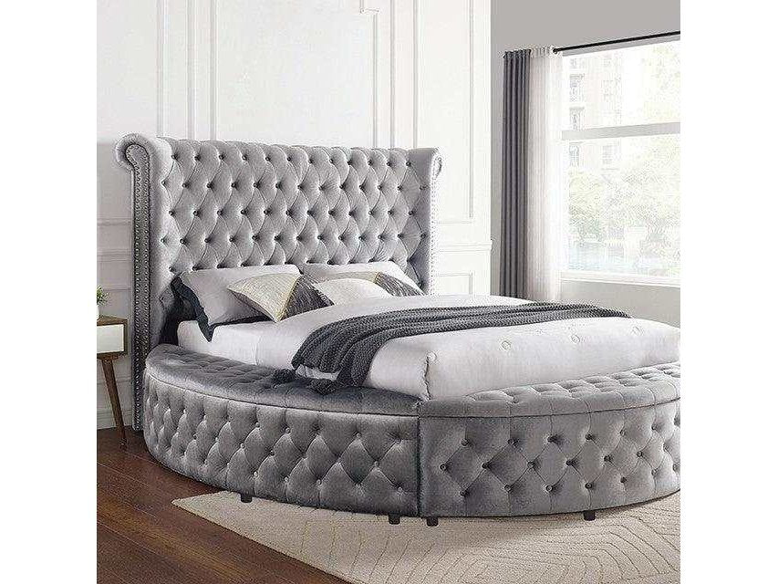 Sansom Gray Queen Storage Bed