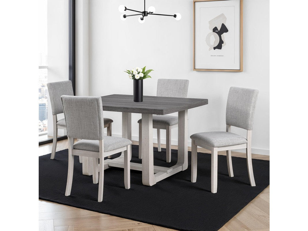 Sauro Gray 5 Pc. Dining Table Set