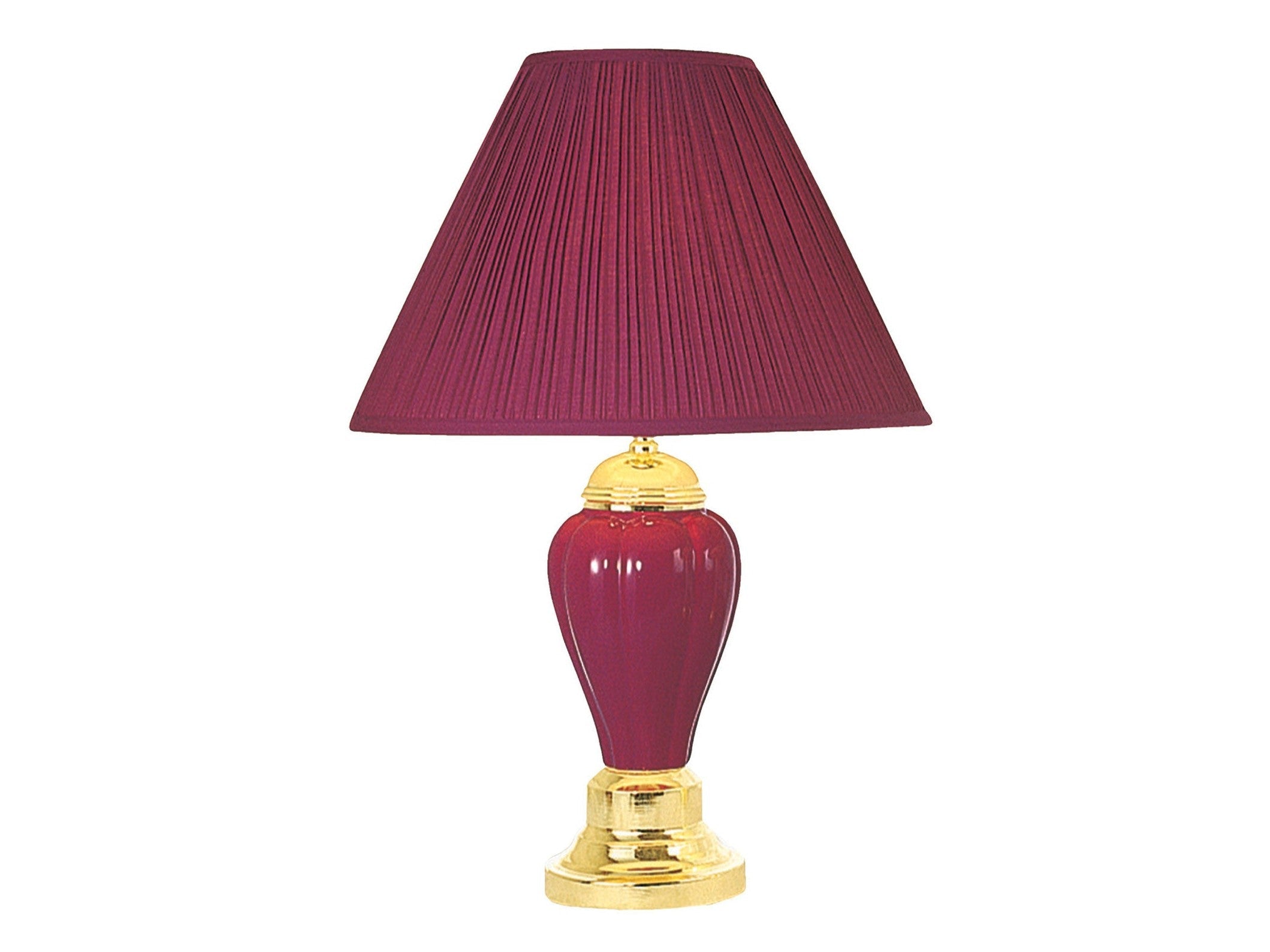 Scarlett Burgundy Table Lamp (Set of 6)