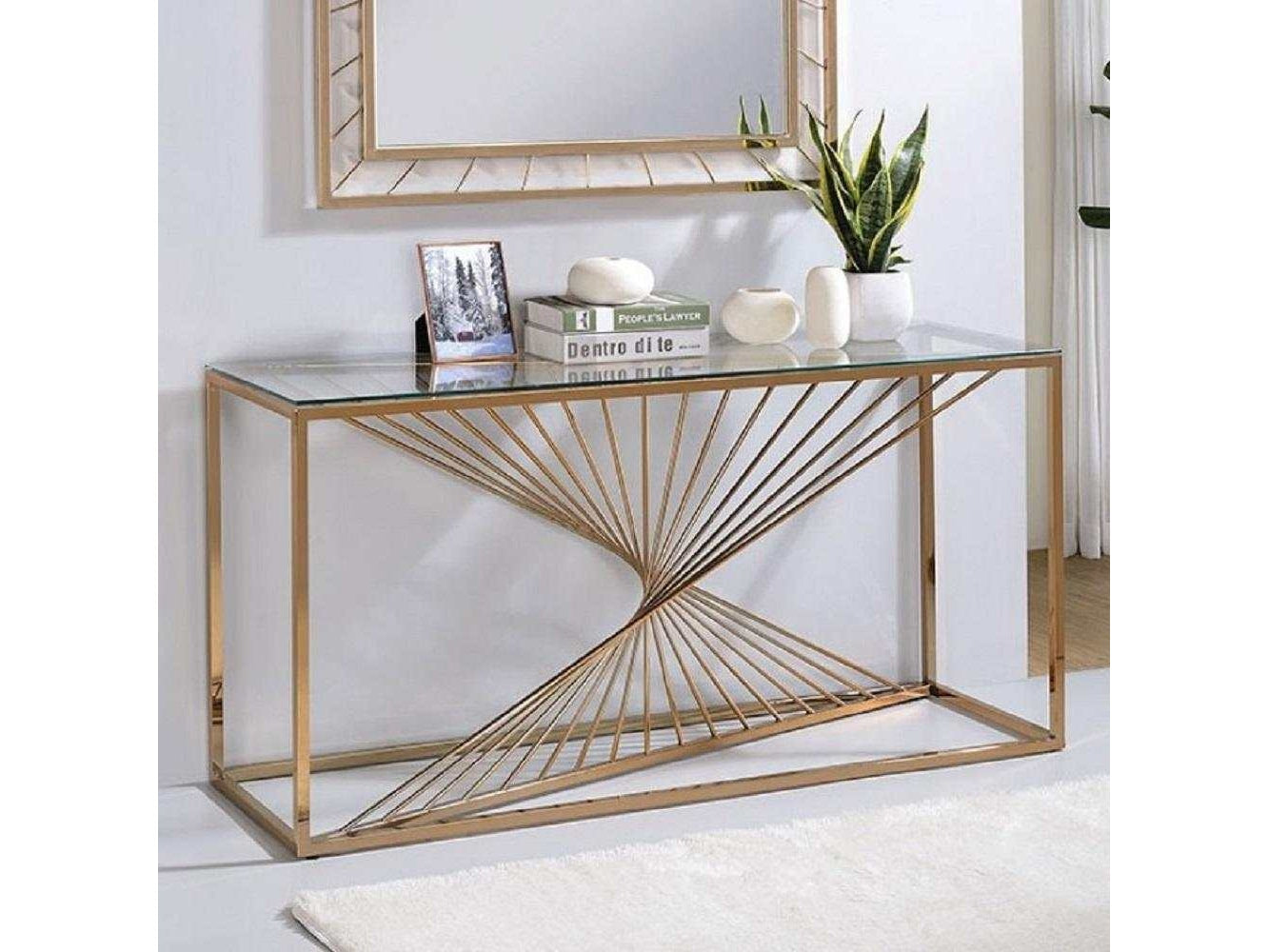Sherbrooke Gold Sofa Table