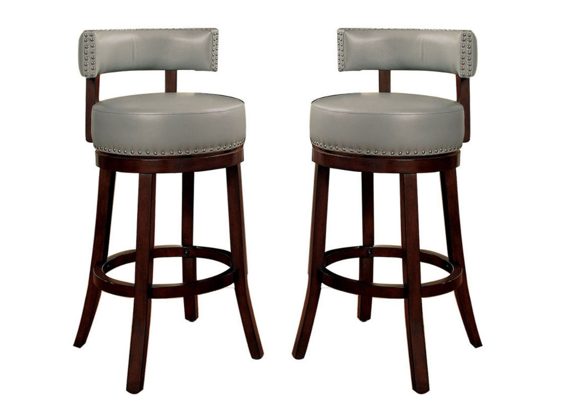 Shirley Dark Oak/Gray 29" Bar Stool