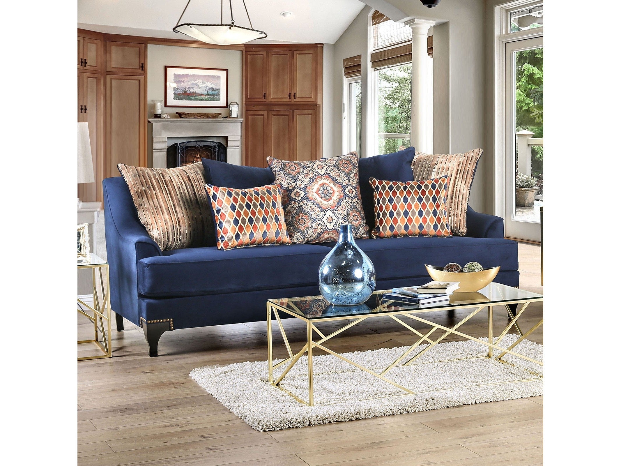 Sisseton Navy Sofa