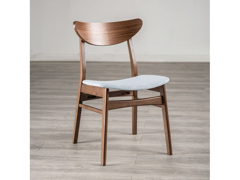 Skien Walnut/Light Gray Side Chair (Set of 2)