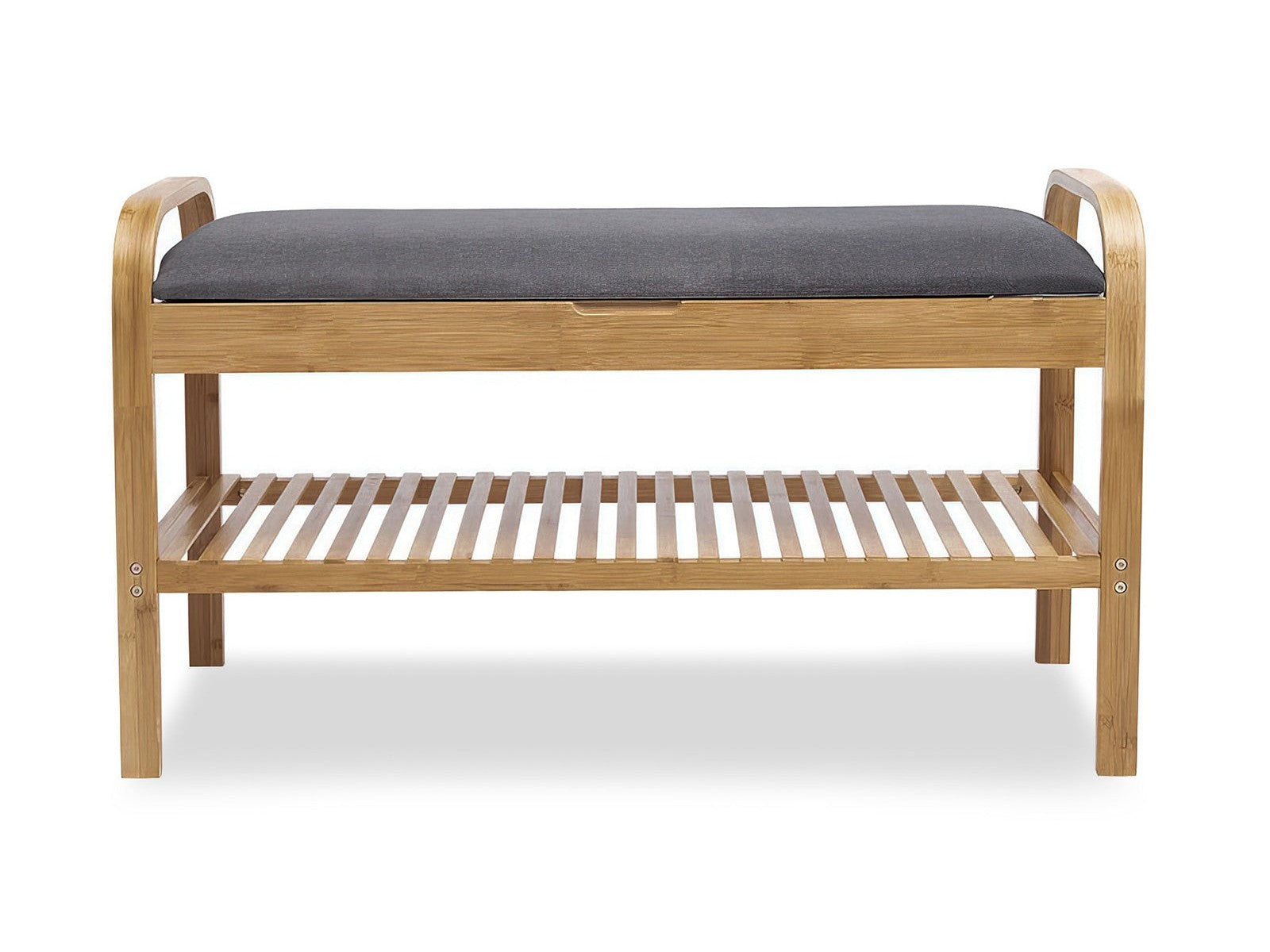 Skipper Natural/Gray Shoe Storage Bench