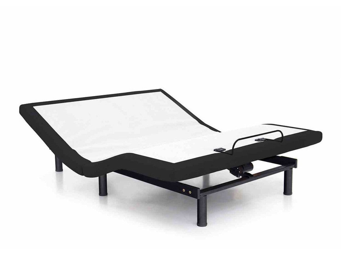 Somnerside II Black/White Cal King Adjustable Bed Frame Base