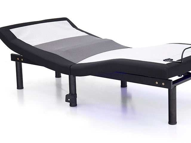 Somnerside III Black/Gray/White Full Adjustable Bed Frame Base