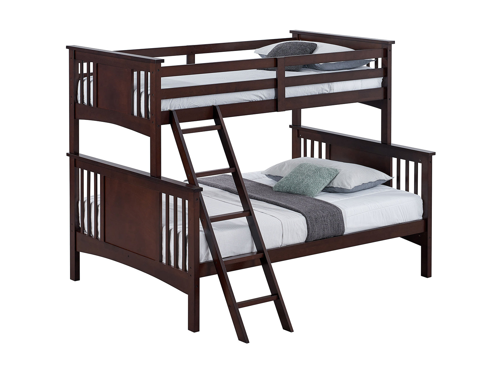 Spring Creek Dark Walnut Twin/Full Bunk Bed