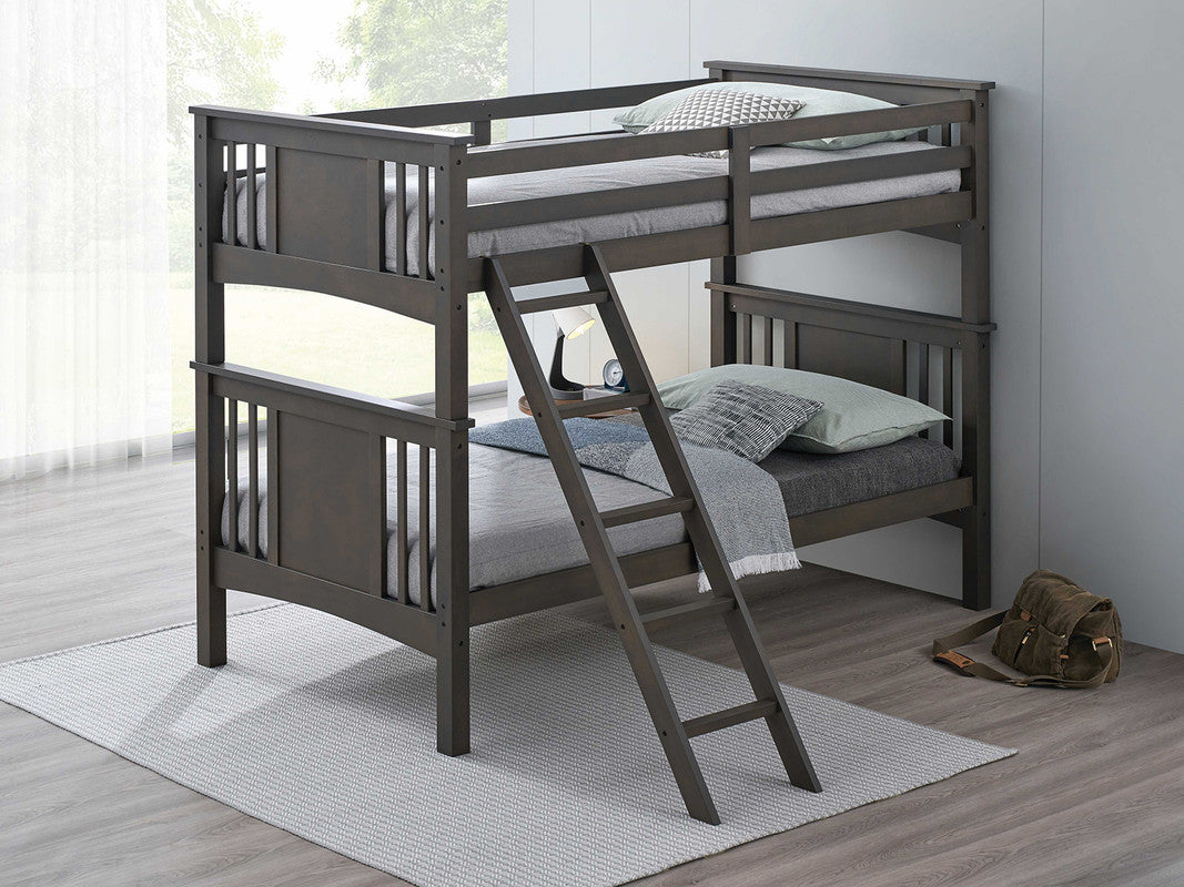 Spring Creek Stain Gray Twin/Twin Bunk Bed