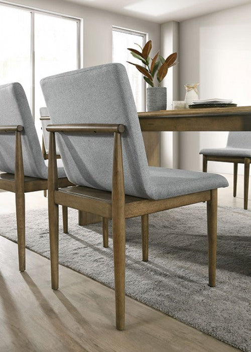 St Gallen Natural Tone & Light Gray Dining Chair (Set of 2)