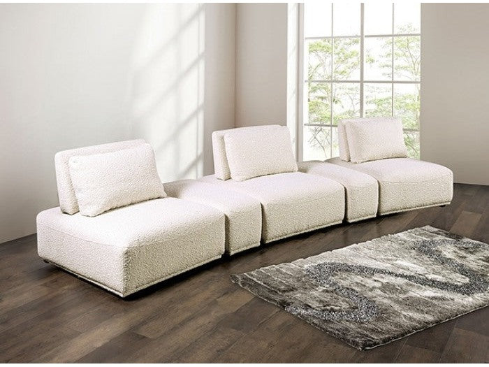 Stavanger Beige Curved 3-Seater
